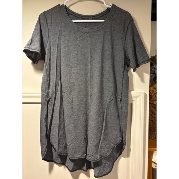 Lululemon Athletica Tops - Lululemon Om Tee Heathered Stripe Size 10